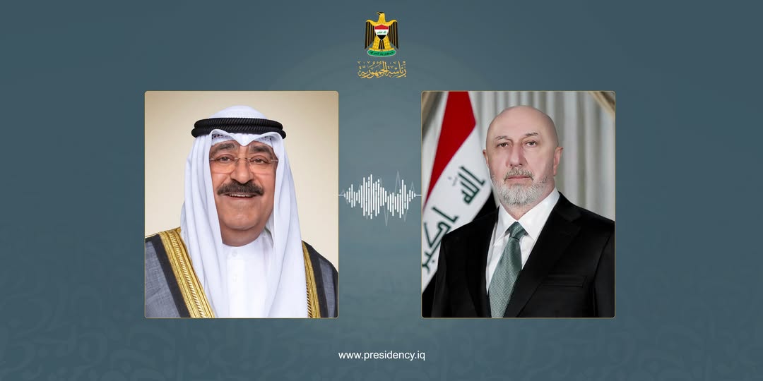 رئيس الجمهورية يبحث مع أمير الكويت العلاقات الثنائية والتطورات في المنطقة